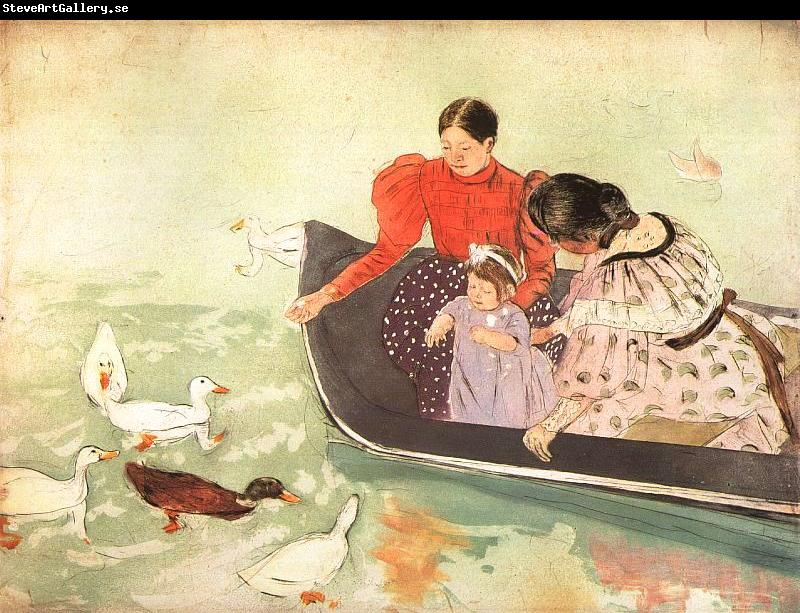 Mary Cassatt Feeding the Ducks